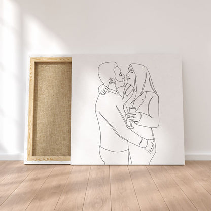Minimalist Style Drawing - Printed on Canvas
